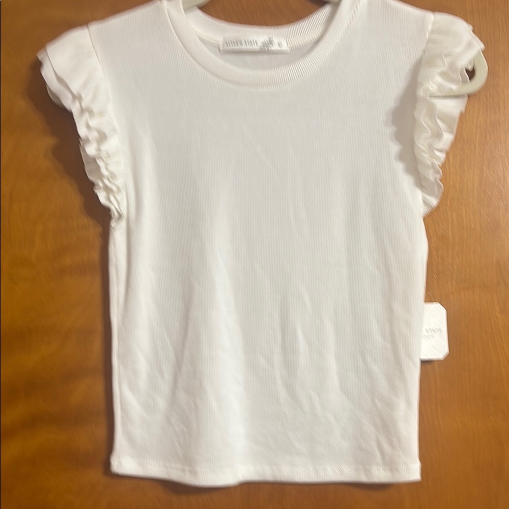NWT Altar’d State cropped ruffle t-shirt size L